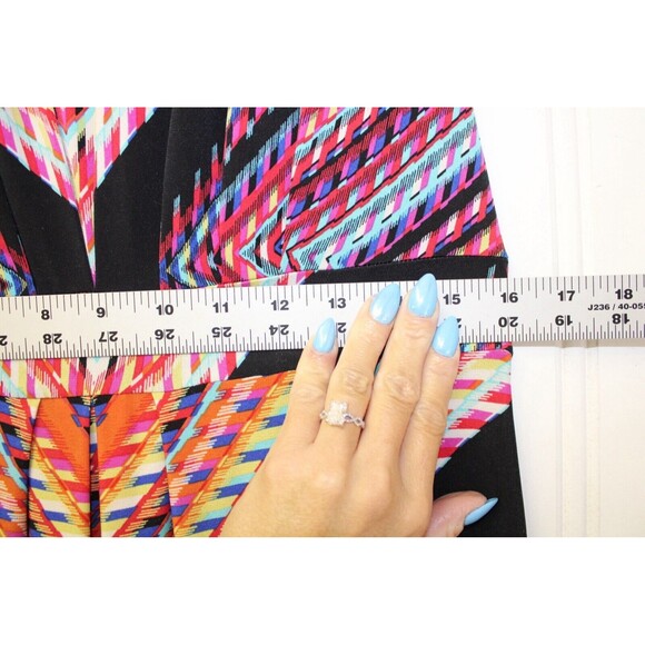 CHICO’s Maxi Lined Dress Watercolor Stretch Long Sleeveless Boho Size 0 - Picture 4 of 7